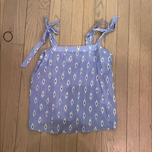 JCrew tie tank top